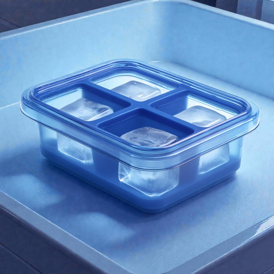 Nulviro Stackable Silicone Tray with Spill-Resistant Lid