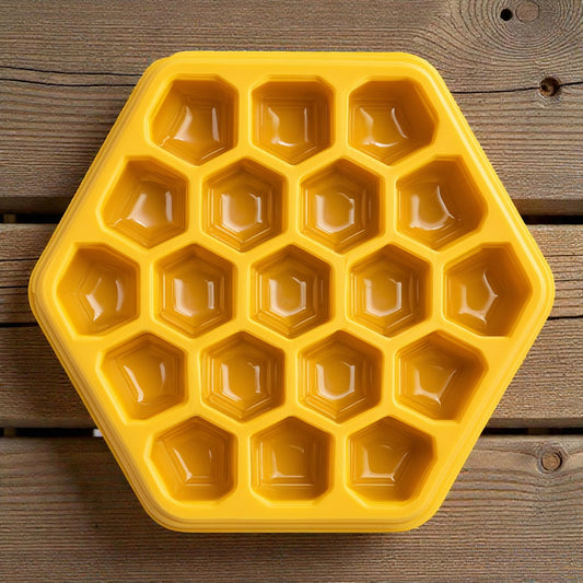 Nulviro Honeycomb Hexagon Ice Tray with Lid